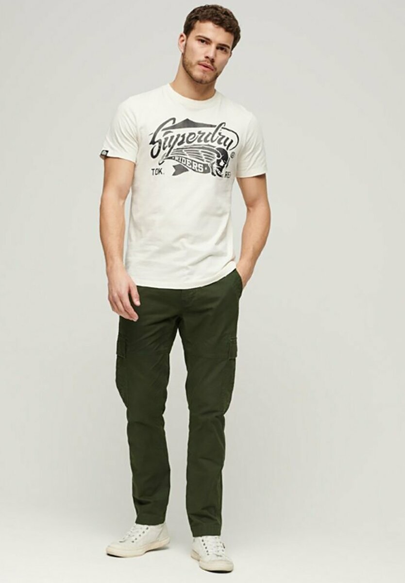 

Футболка с принтом OUT GRAPHIC Superdry, белый