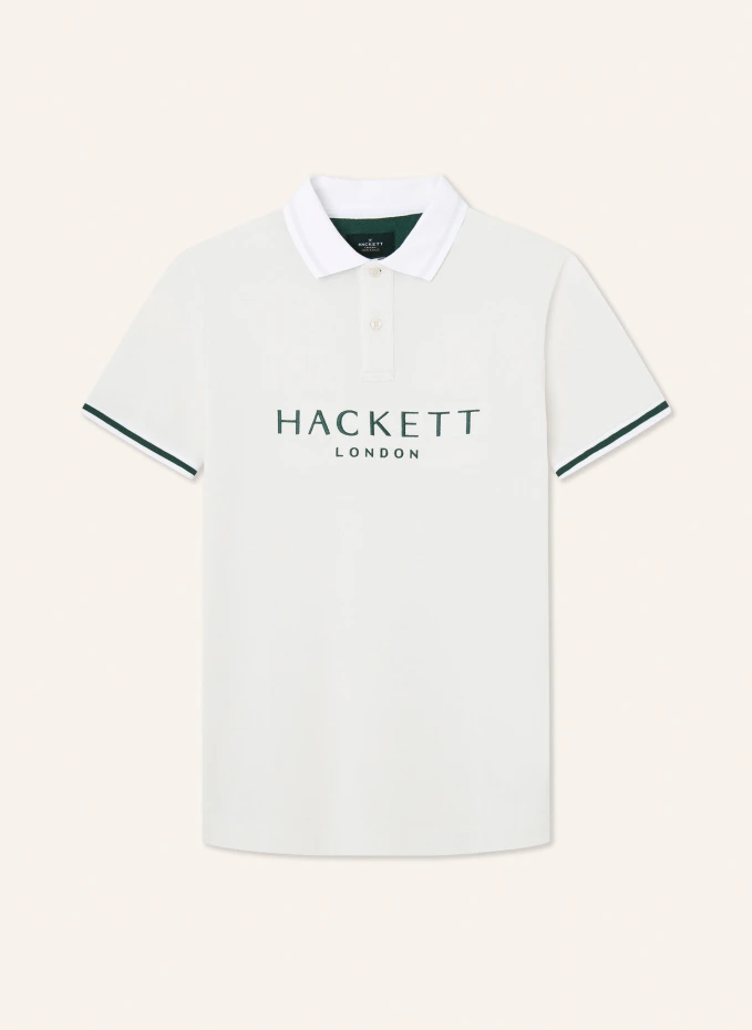 Рубашка-поло heritage classic polo Hackett London, белый