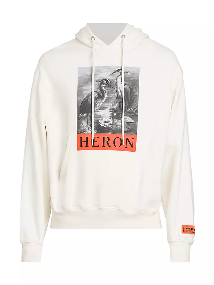 

Толстовка с логотипом Heron на шнурке Heron Preston, черный