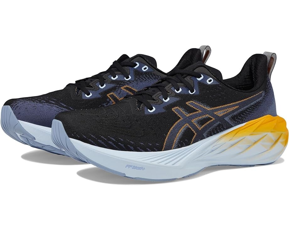 

Кроссовки ASICS Novablast 4, цвет Black/Thunder Blue