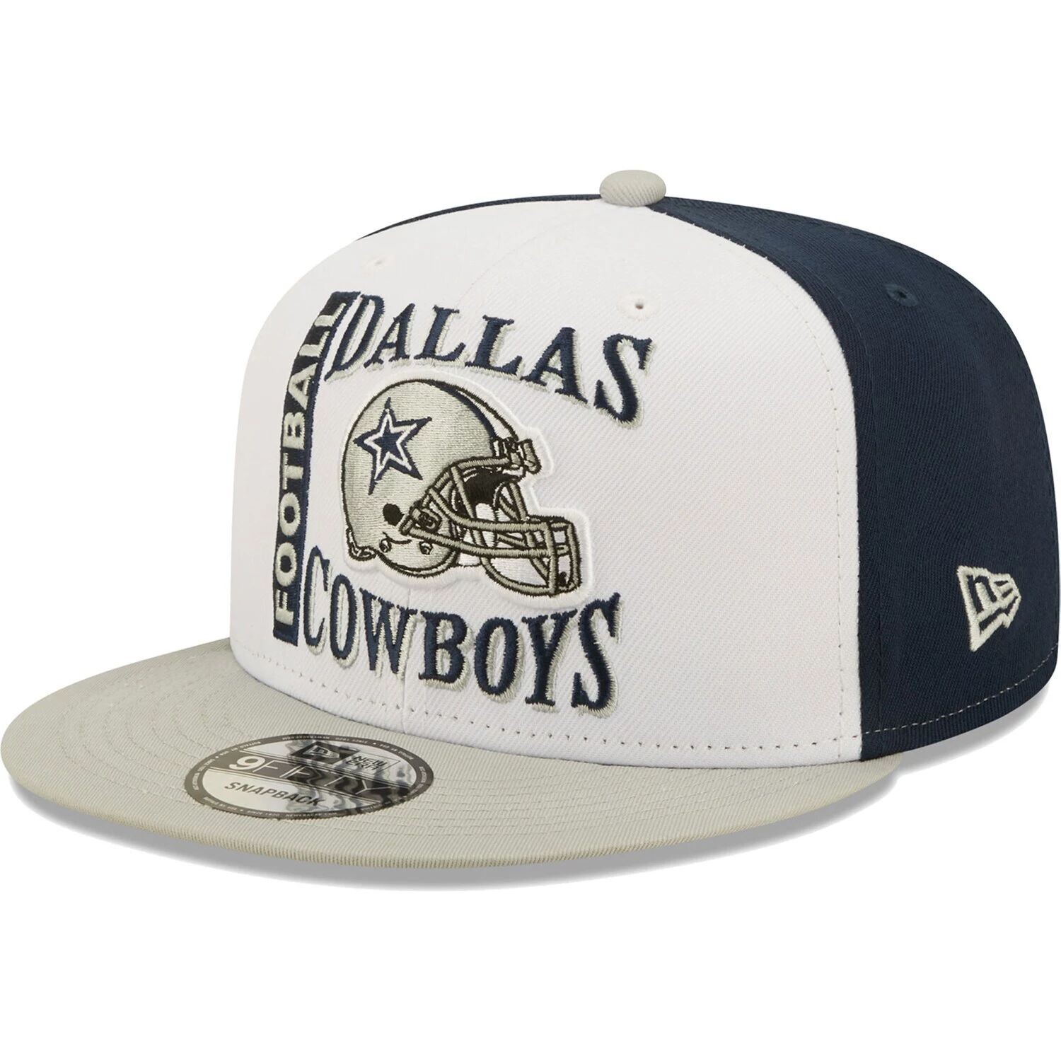 

Мужская кепка New Era белого/серого цвета Dallas Cowboys Retro Sport 9FIFTY Snapback Hat