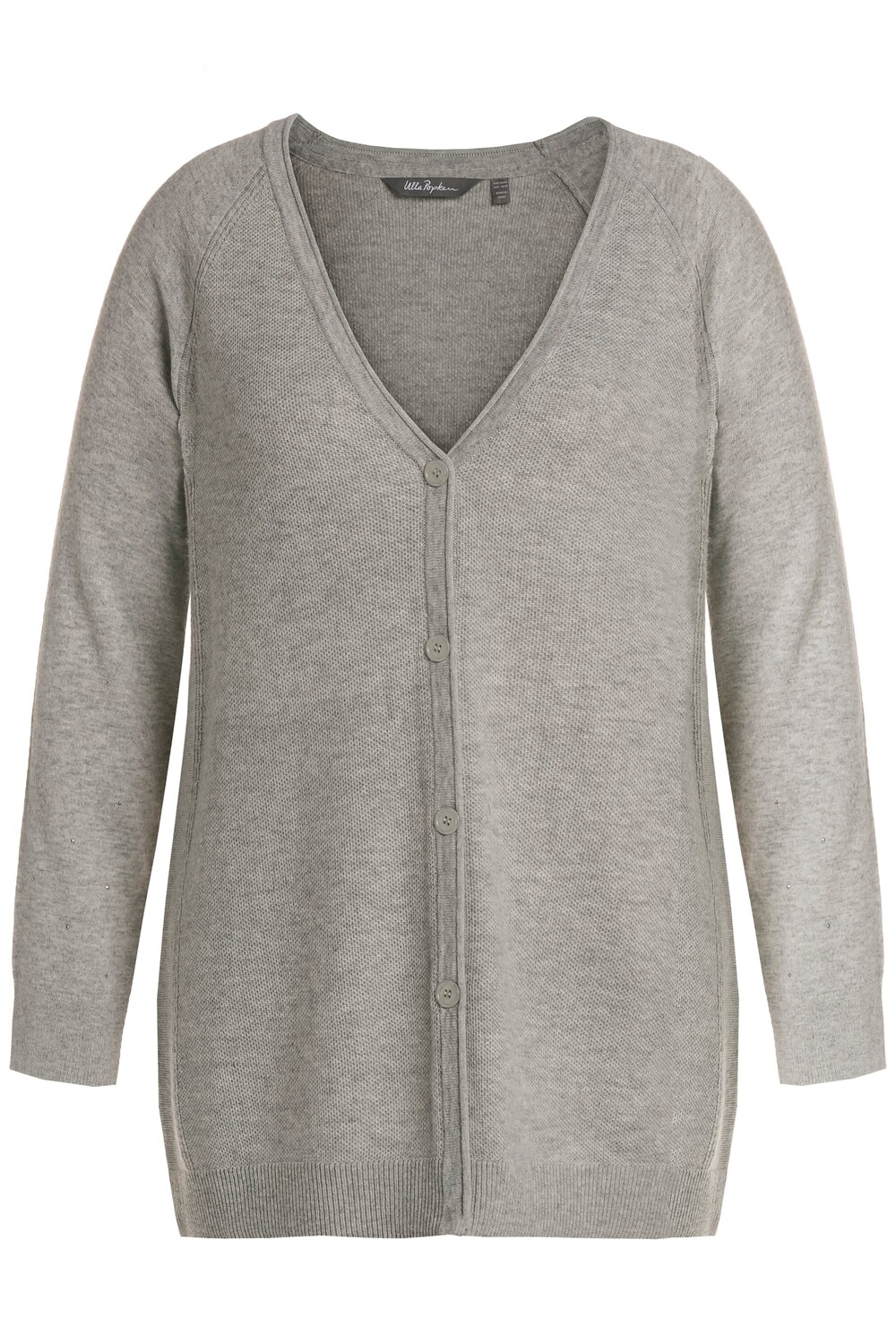 

Толстовка Ulla Popken Strickjacke, цвет hellgrau mélange
