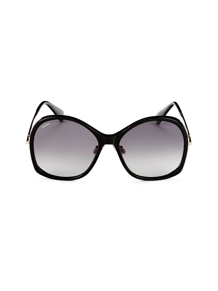 Солнцезащитные очки-бабочки 60MM Max Mara, черный