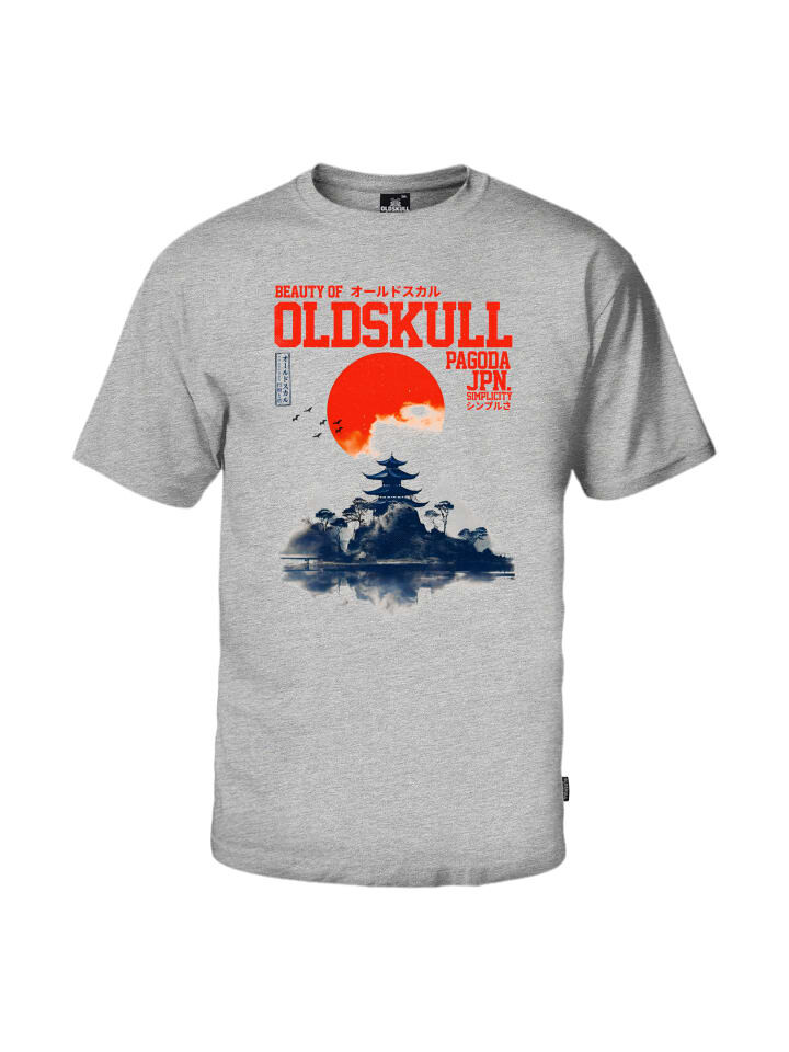 

Футболка OLDSKULL Asian Temple Logo Graphic, серый