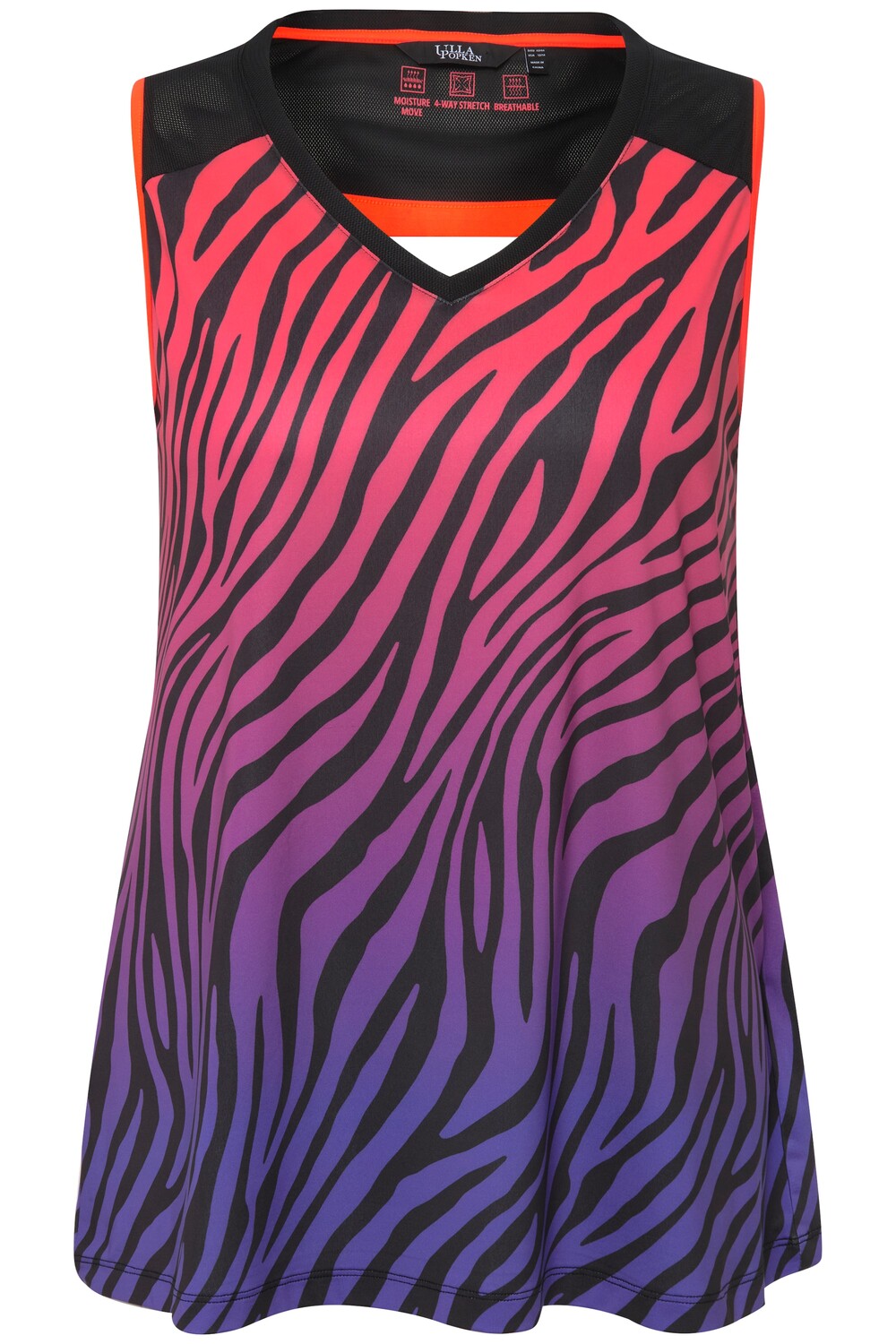 

Футболка Ulla Popken Strick Top, цвет neon rot