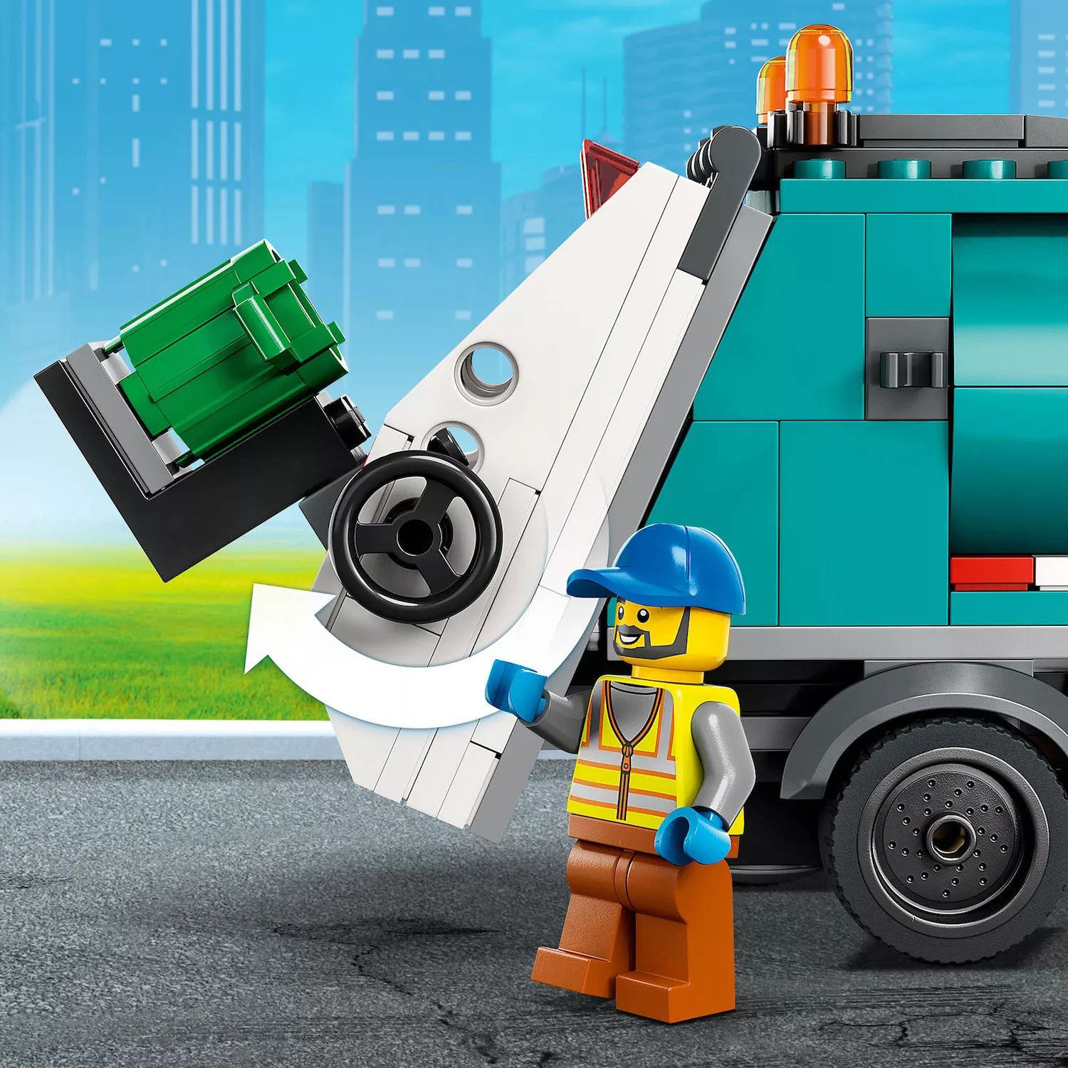 LEGO City Грузовик для переработки отходов (60386) Набор строительных игрушек LEGO конструктор lego friends грузовик для переработки отходов