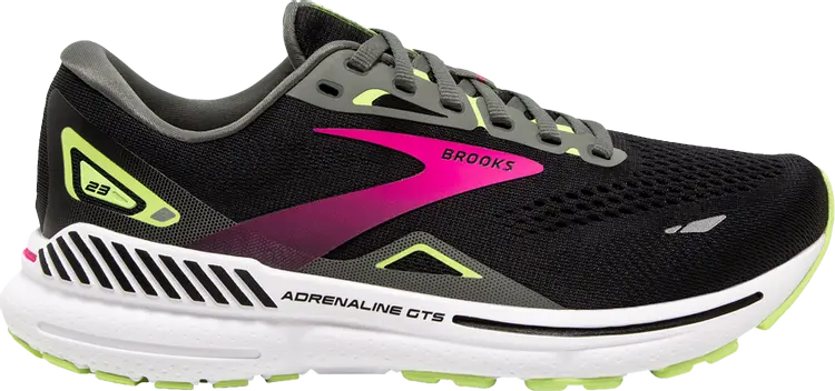 

Кроссовки Wmns Adrenaline GTS 23 2A Narrow 'Black Gunmetal Pink', черный
