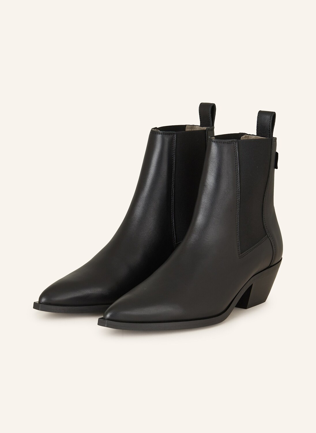 

Ботинки Челси из лисы Allsaints, черный