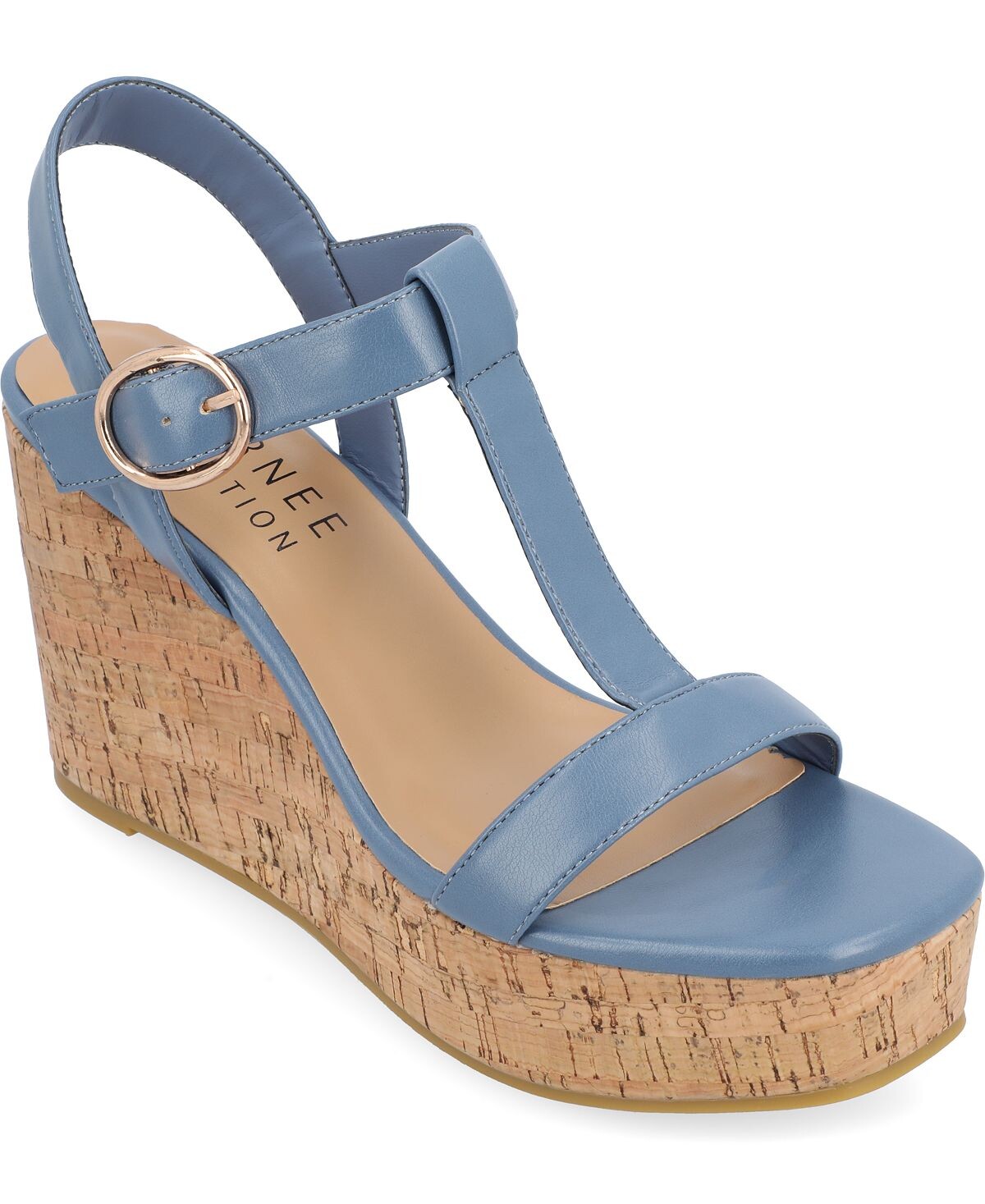 

Женские босоножки на танкетке Matildaa Journee Collection, синий