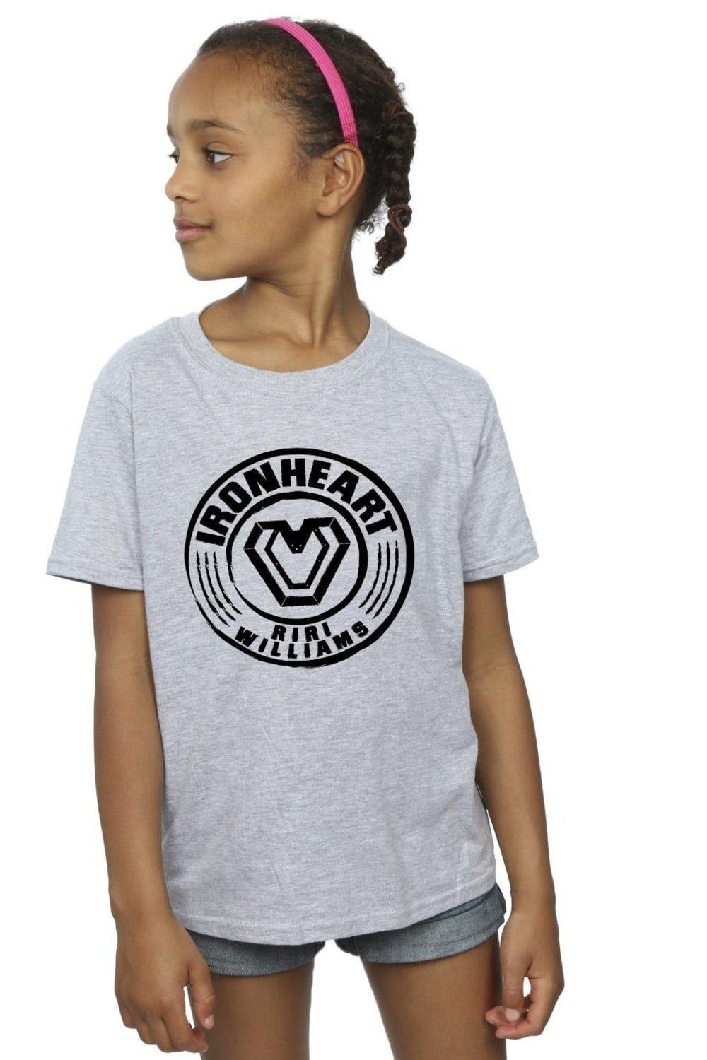 Хлопковая футболка Wakanda Forever Ironheart Riri Williams Marvel, серый