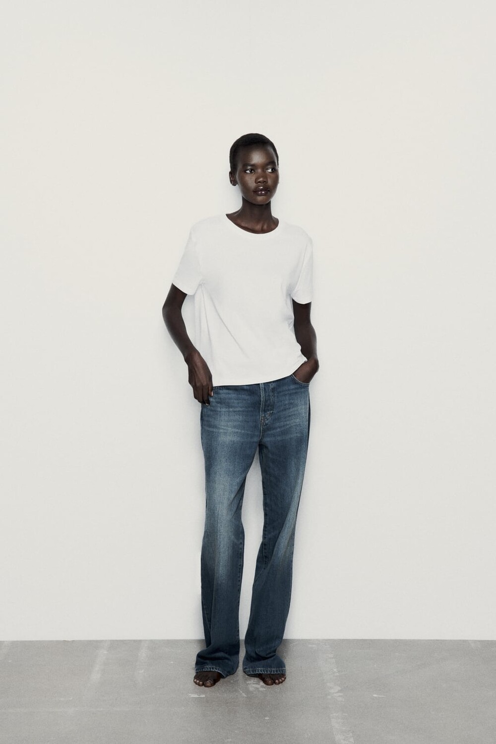 

Базовая футболка ZARA, белый