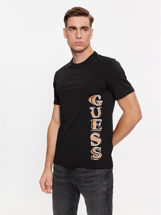 

Футболка узкого кроя Guess, черный