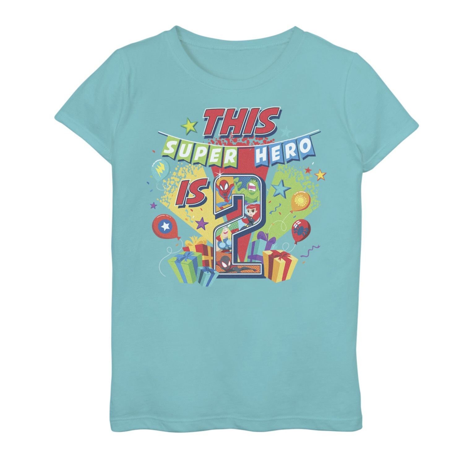 

Футболка с рисунком «Marvel This Super Hero Is 2» для девочек 7–16 лет Marvel