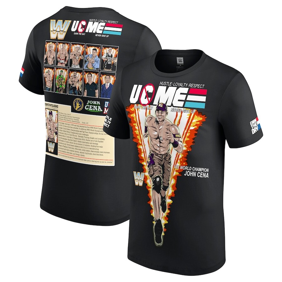 

Футболка с коротким рукавом WWE Authentic John Cena, черный