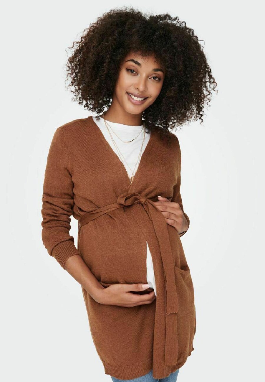 

Кардиган ONLY MATERNITY, коричневый меланж