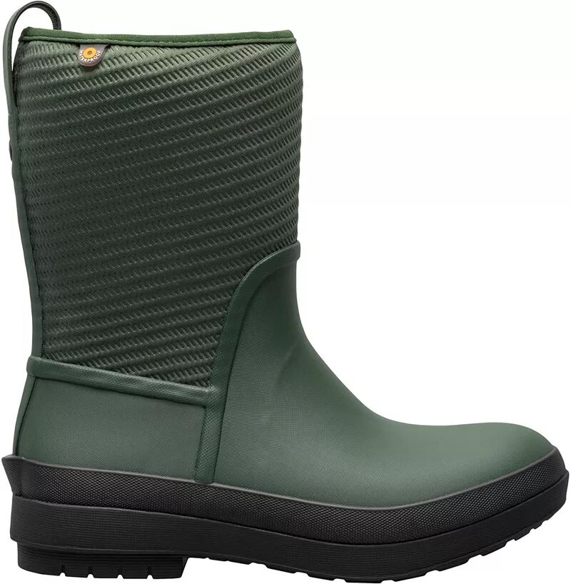 Женские непромокаемые зимние ботинки Bogs Crandall II со средней молнией, зеленый