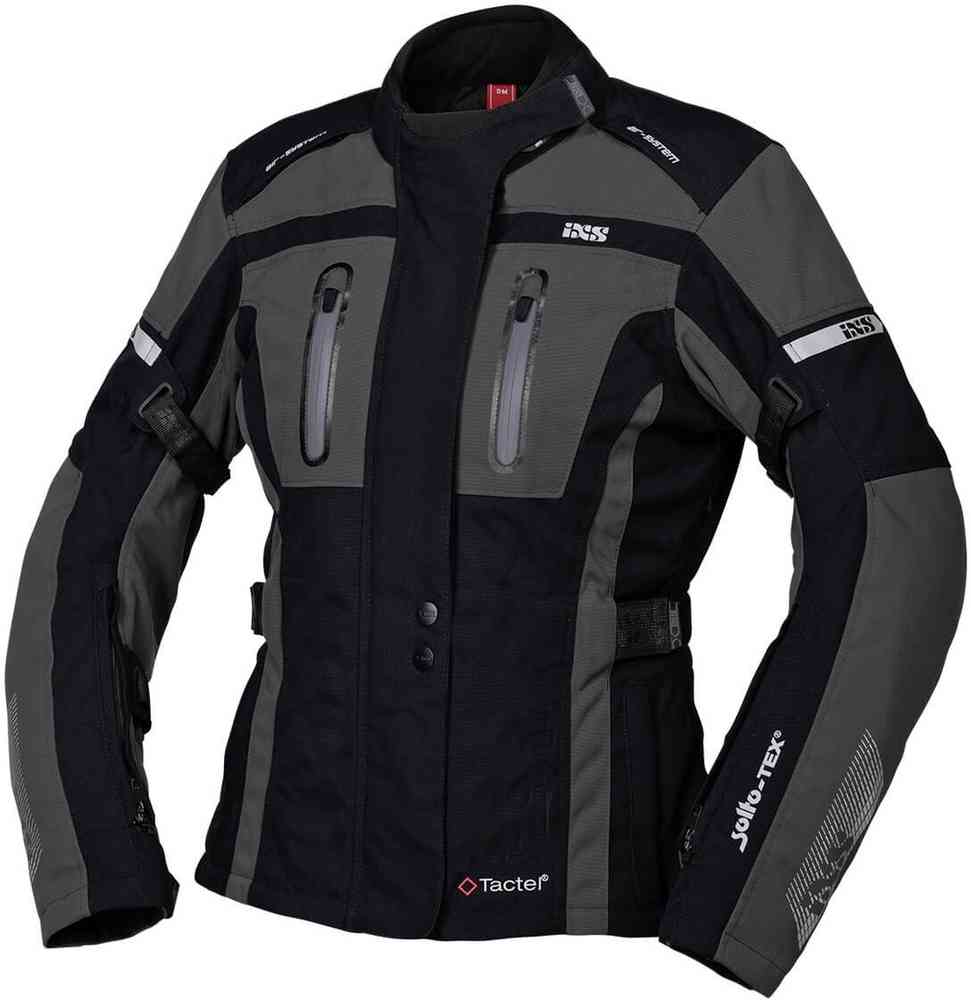 Женская мотоциклетная текстильная куртка Tour Pacora-ST IXS, черный/серый цена и фото