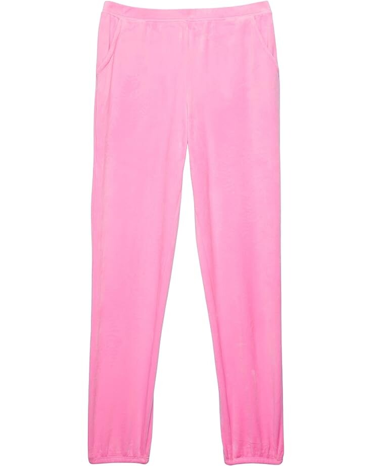 

Брюки Lilly Pulitzer Mini Mallie Velour Pants, цвет Lilac Rose