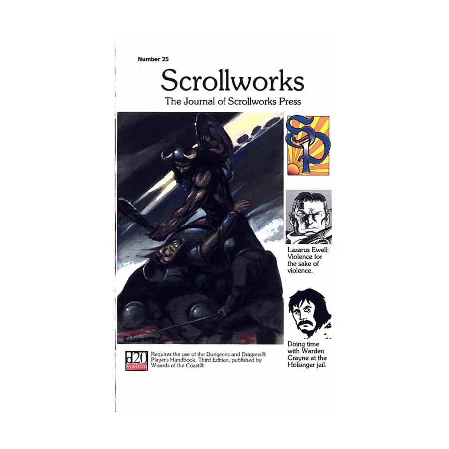 

Журнал #25 "Lazarus Ewell, Warden Crayne Holsinger Jail", Scrollworks Magazine