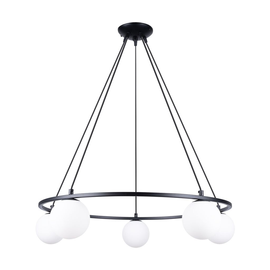 

Люстра YOLI 5 5xG9 8W сталь/стекло 98x80x80см Sollux Lighting, черный