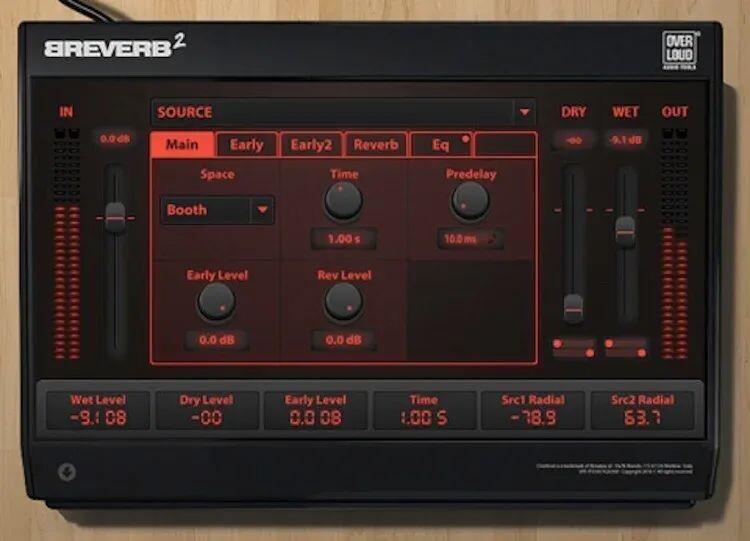 

Набор плагинов цифровой реверберации Overloud Breverb 2