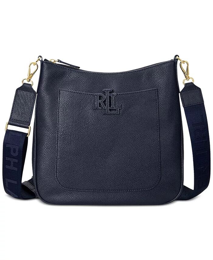 

Сумка через плечо Cameryn из шагреневой кожи Lauren Ralph Lauren, синий