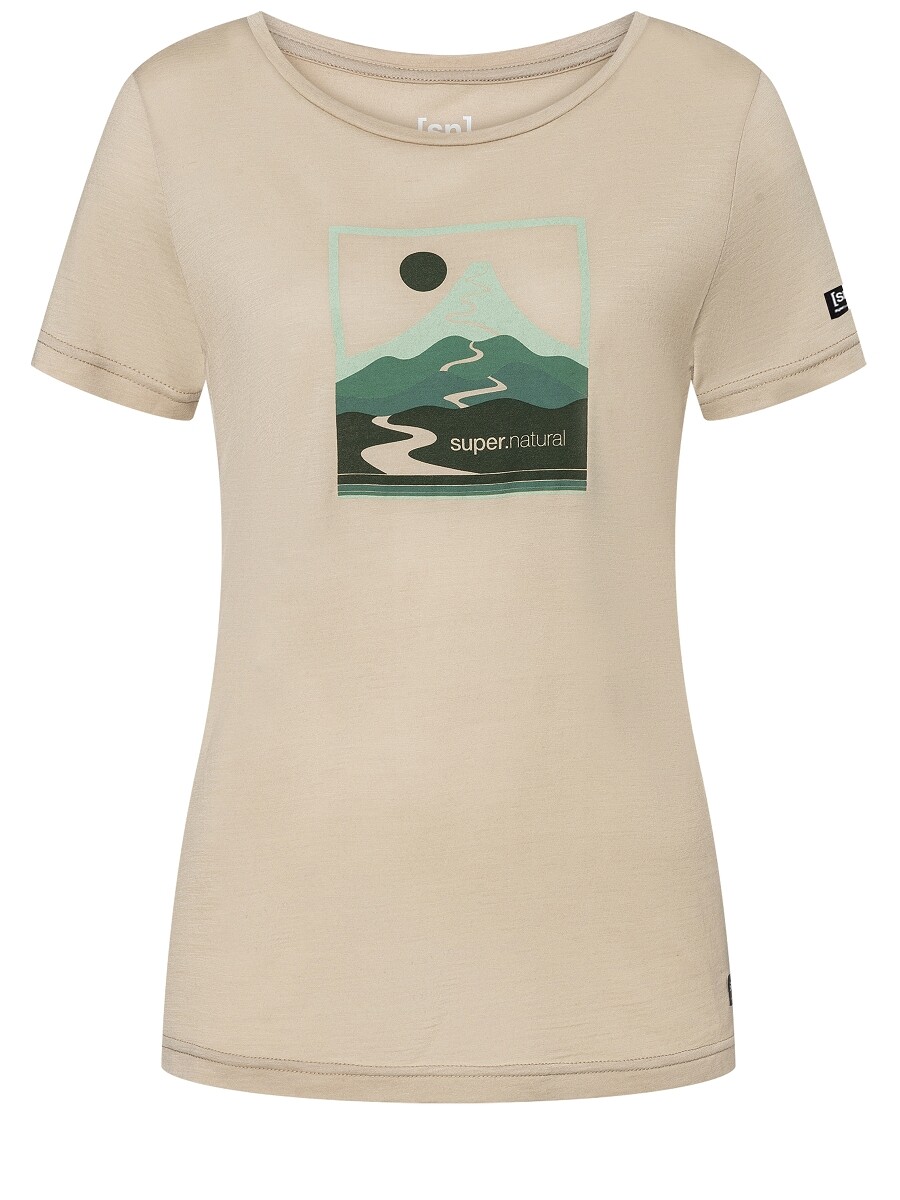 

Футболка super.natural Merino, бежевый