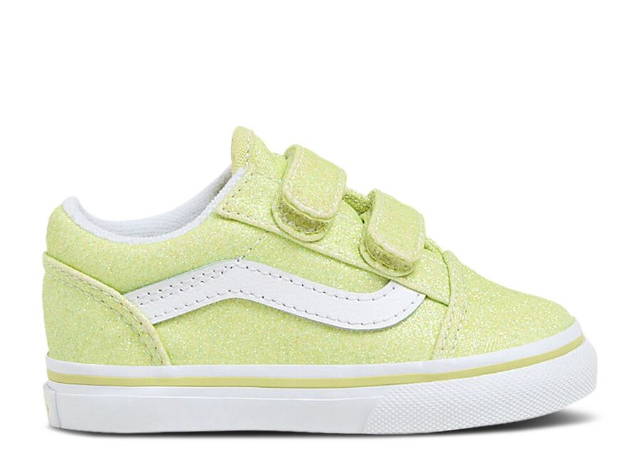 

Кроссовки Vans Old Skool V Toddler, цвет Glitter Lime Sherbet