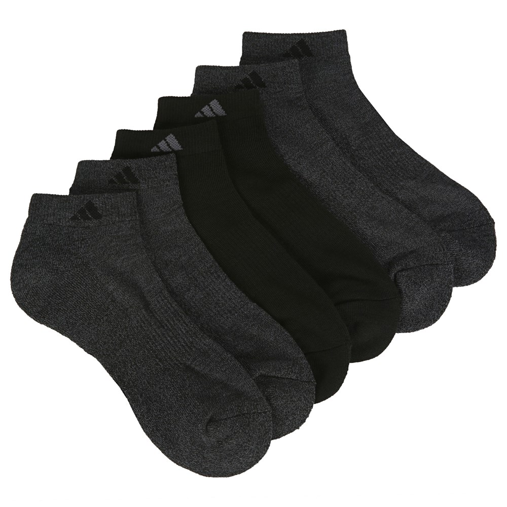 Набор из 6 мужских спортивных низких носков Adidas, черный набор из двух пар мужских спортивных носков lacoste lacoste
