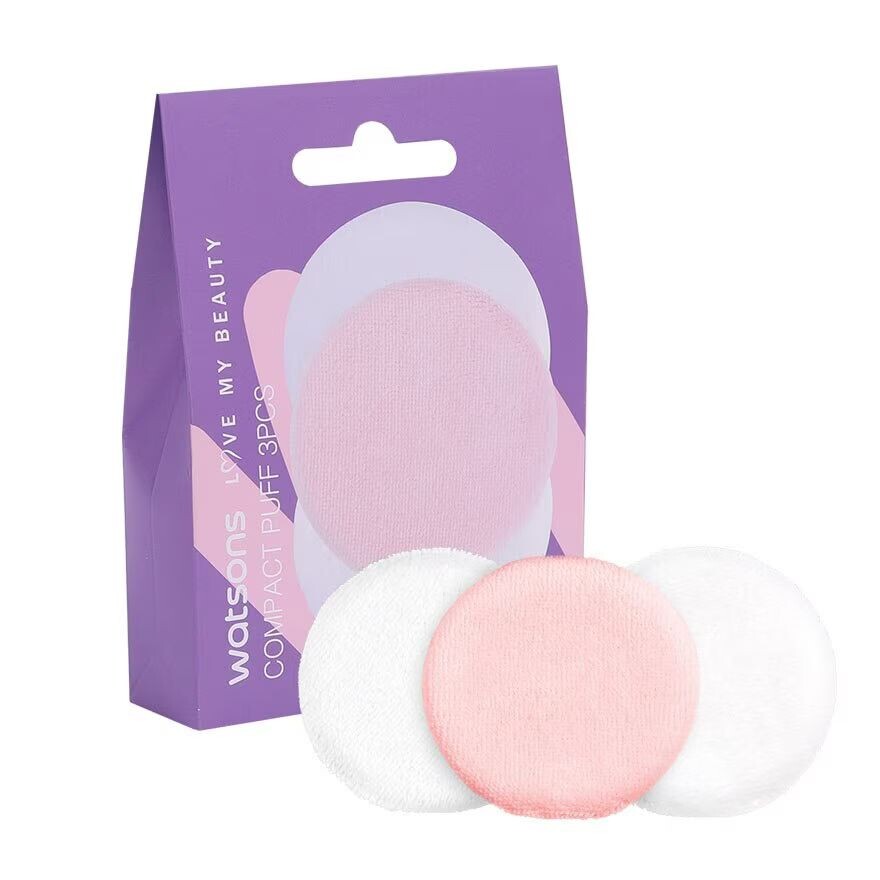 

Watsons Компактная пуховка 3s, White / Pink