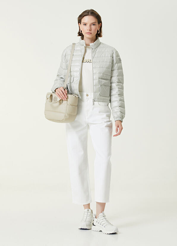 

Укороченные прямые джинсы Moncler, белый