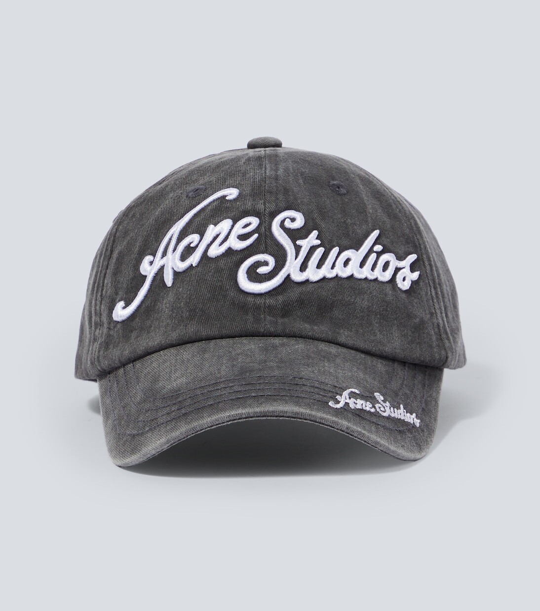 

Бейсболка из хлопкового твила с логотипом Acne Studios, черный