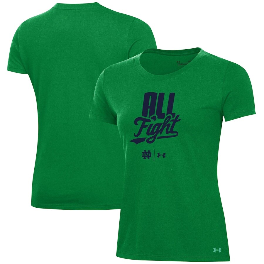 

Футболка с коротким рукавом Under Armour Notre Dame Fighting Irish, зеленый