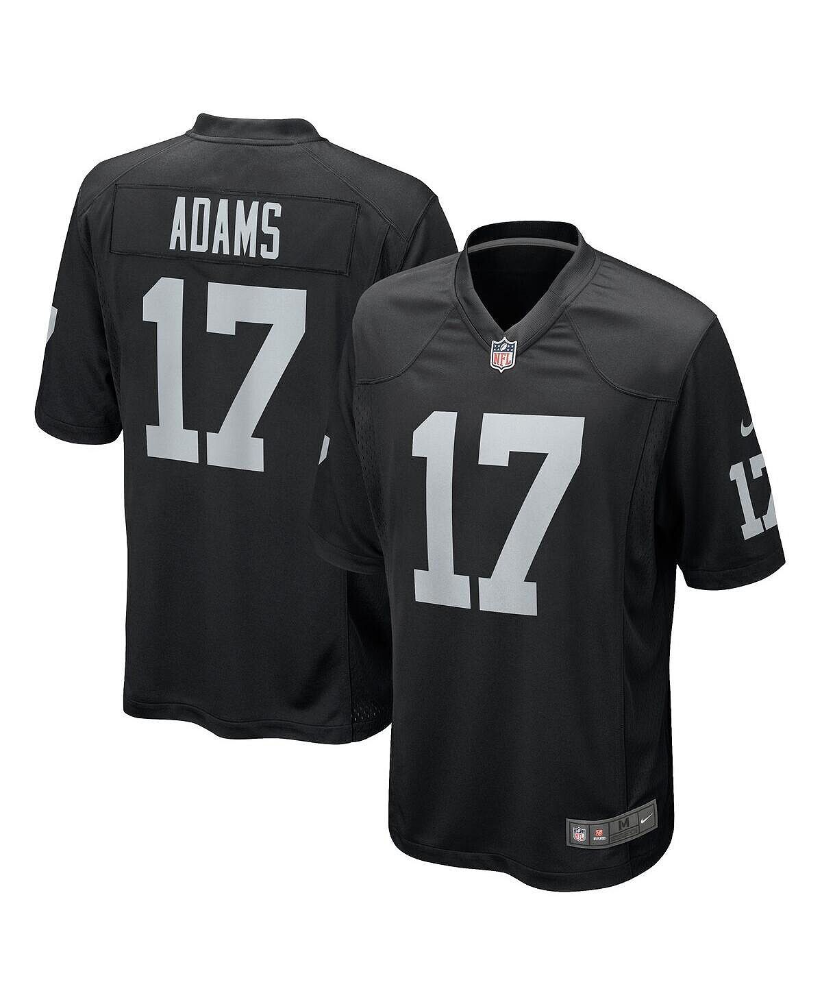 Мужская черная игровая майка Davante Adams Las Vegas Raiders Nike