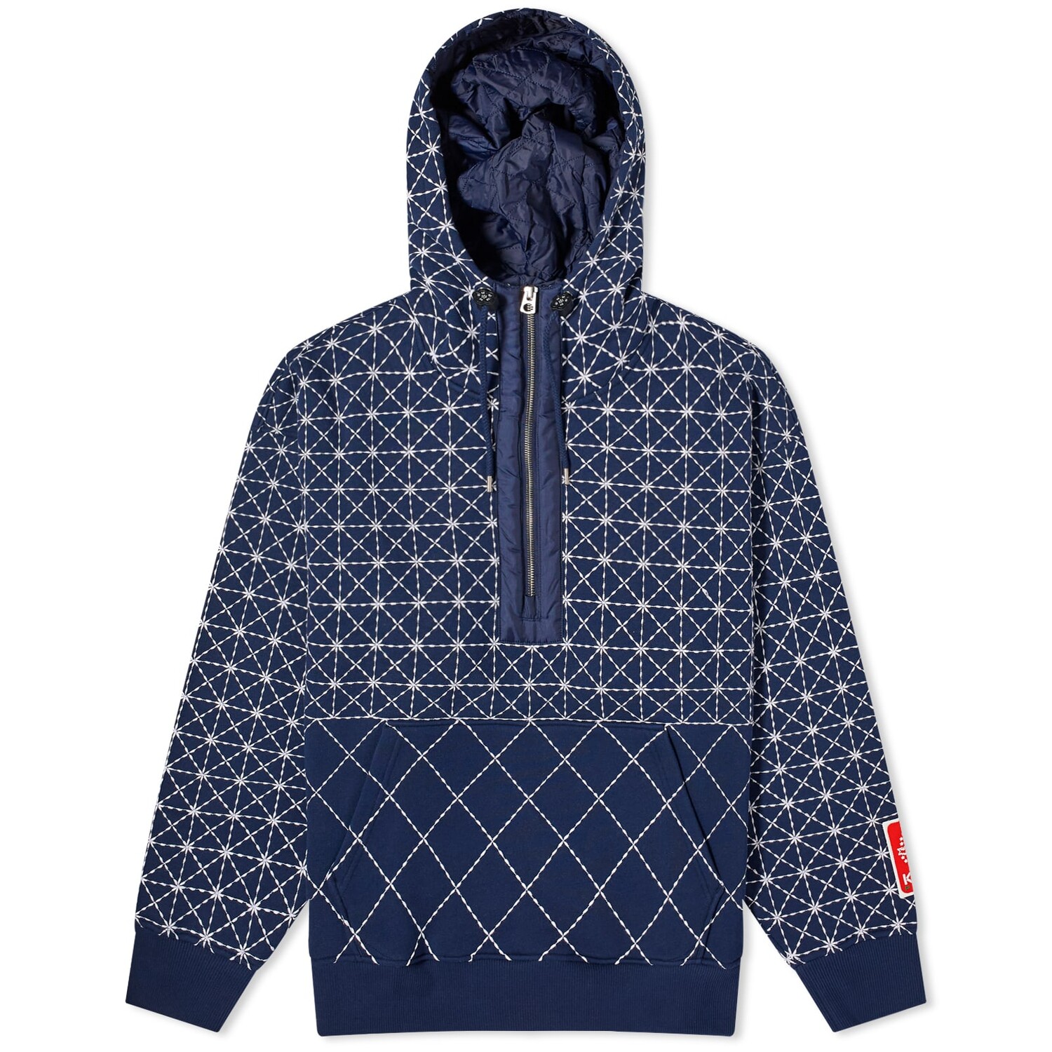 

Худи Kenzo Sashiko Stitch Oversized, темно-синий