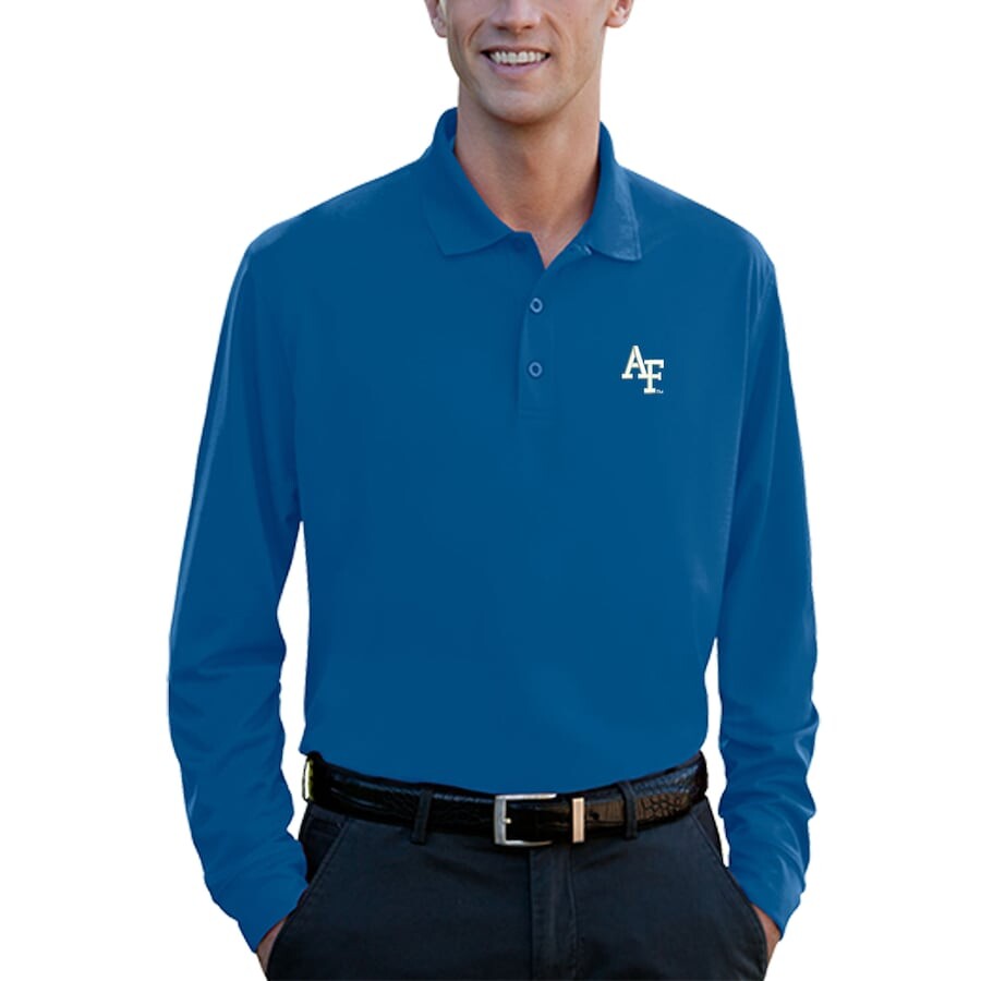 

Поло с длинным рукавом Vantage Apparel Air Force Falcons, роял