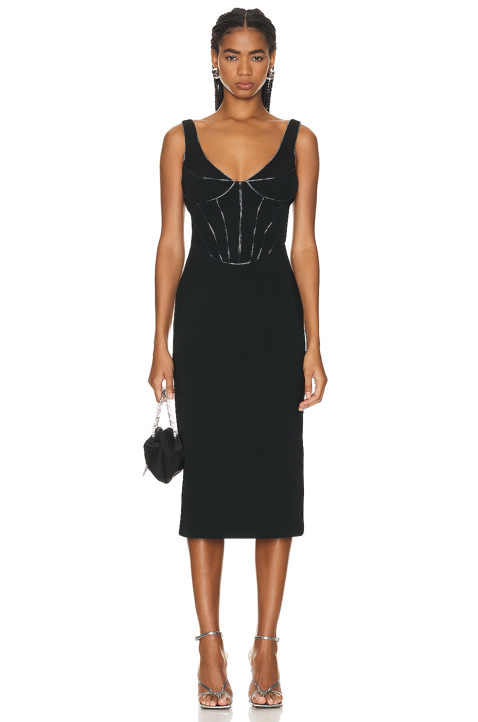 Платье миди Et Ochs Valerie Corset, черный khw1505 5 5x15 5x139 7 d108 1 et 20 black