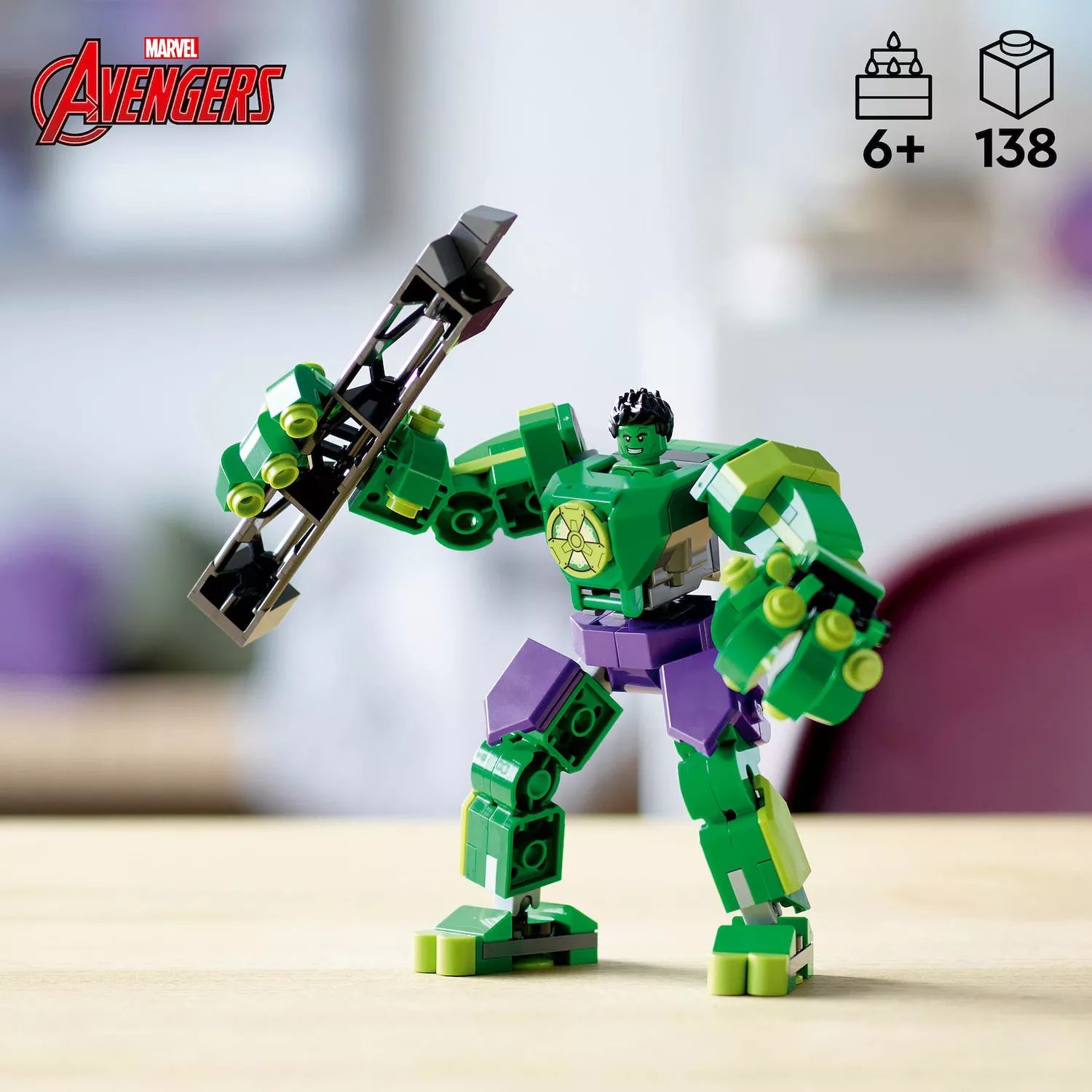 LEGO Marvel Hulk Mech Armor 76241 Набор строительных игрушек LEGO lego marvel the hulkbuster битва за ваканду 76247 набор строительных игрушек lego