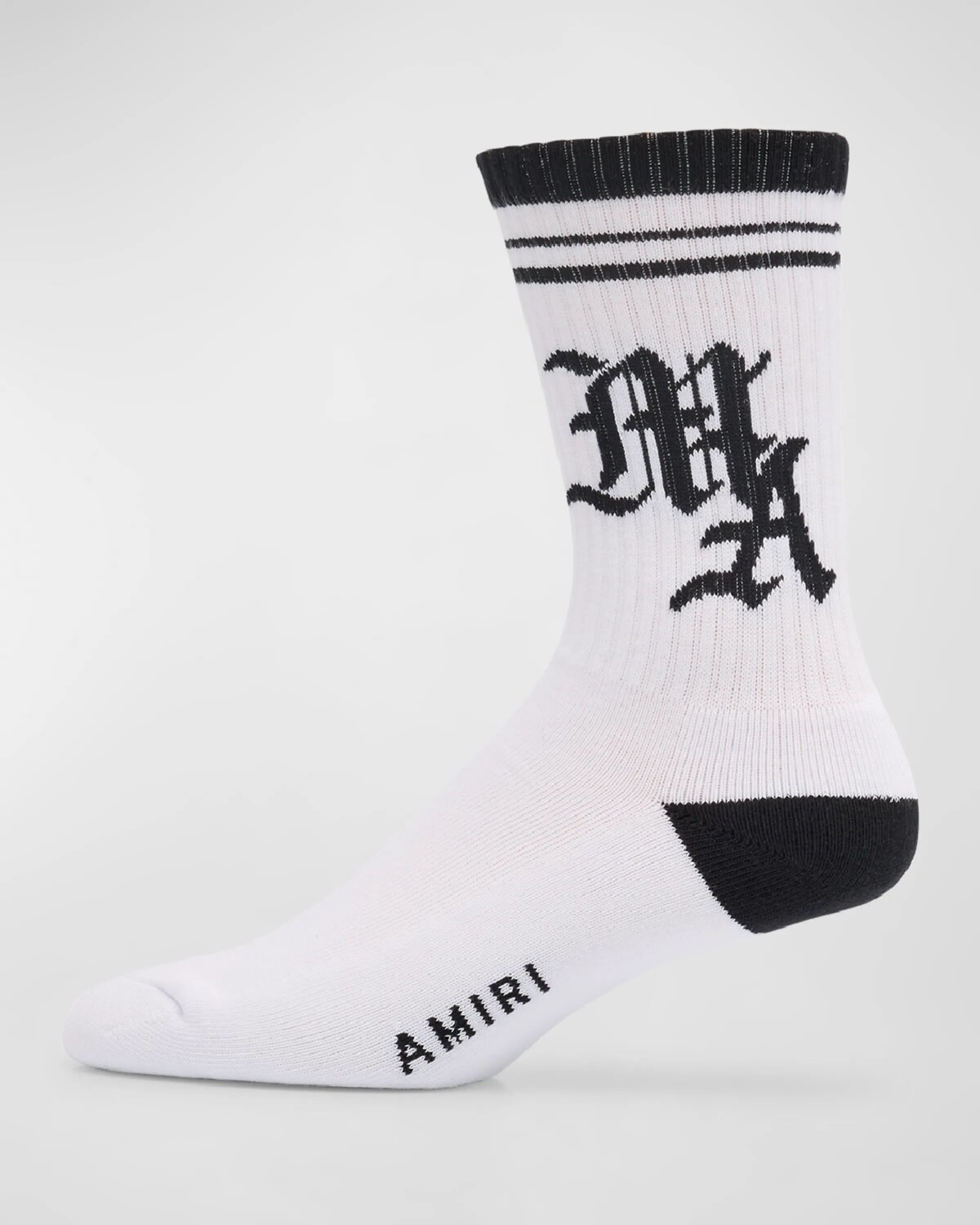

Мужские носки с полосками MA Amiri, цвет White Black