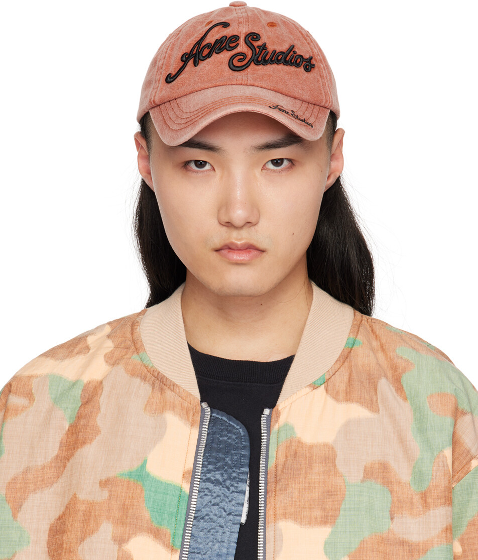 

Красная кепка с логотипом Acne Studios, цвет Brick red