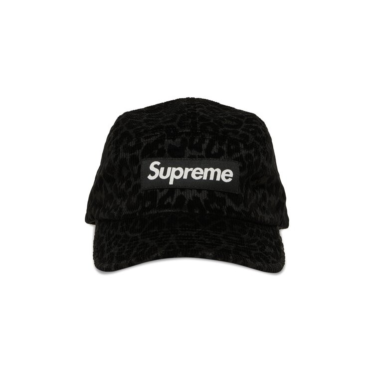 

Бейсболка Supreme Leopard Corduroy Camp Cap, черный