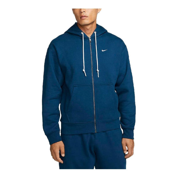 Куртка Nike fleece zipped hooded jacket 'Blue', синий куртка кофта uniqlo fleece zipped желтый