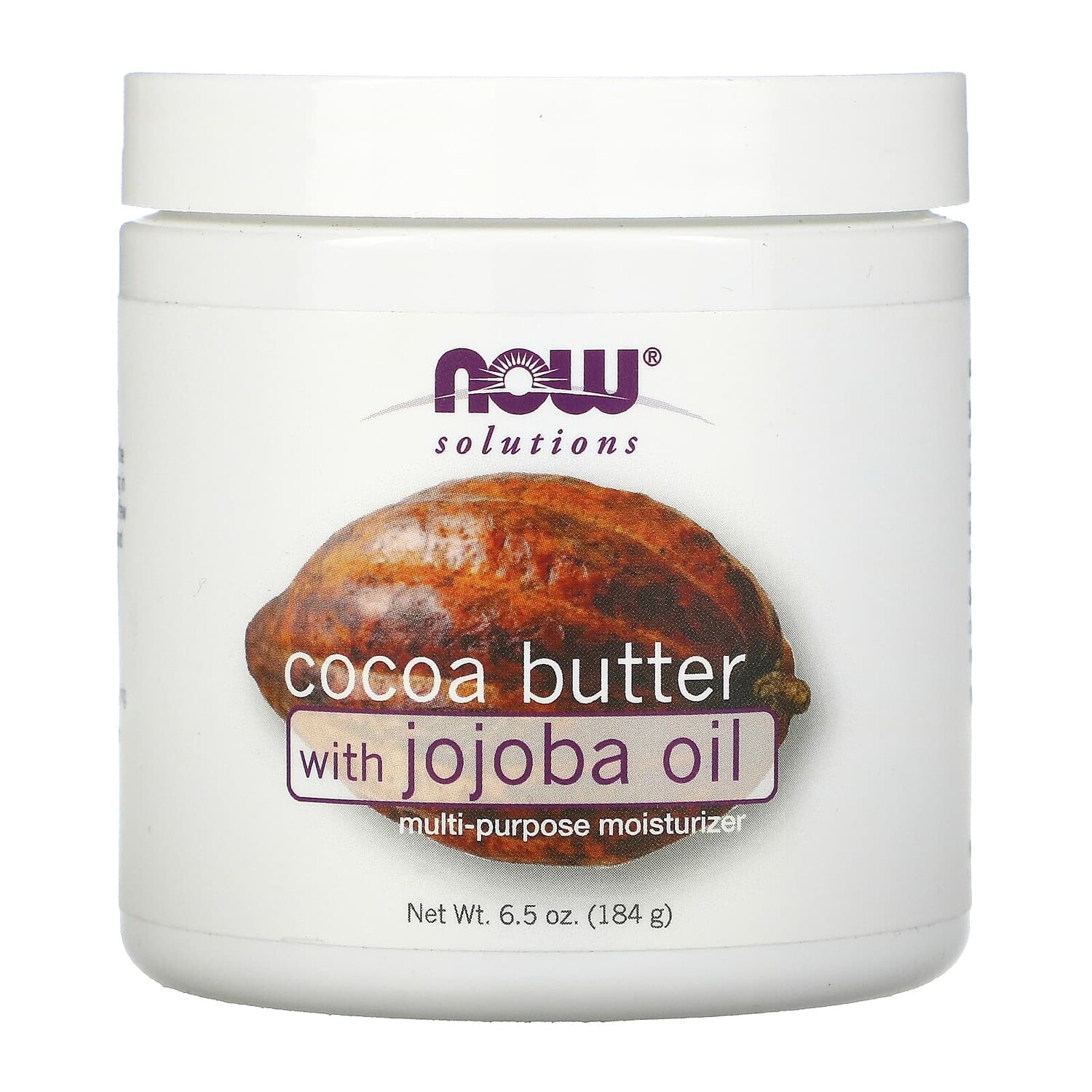 

Solutions, масло какао и масло жожоба, 184 г (6,5 унции), NOW Foods