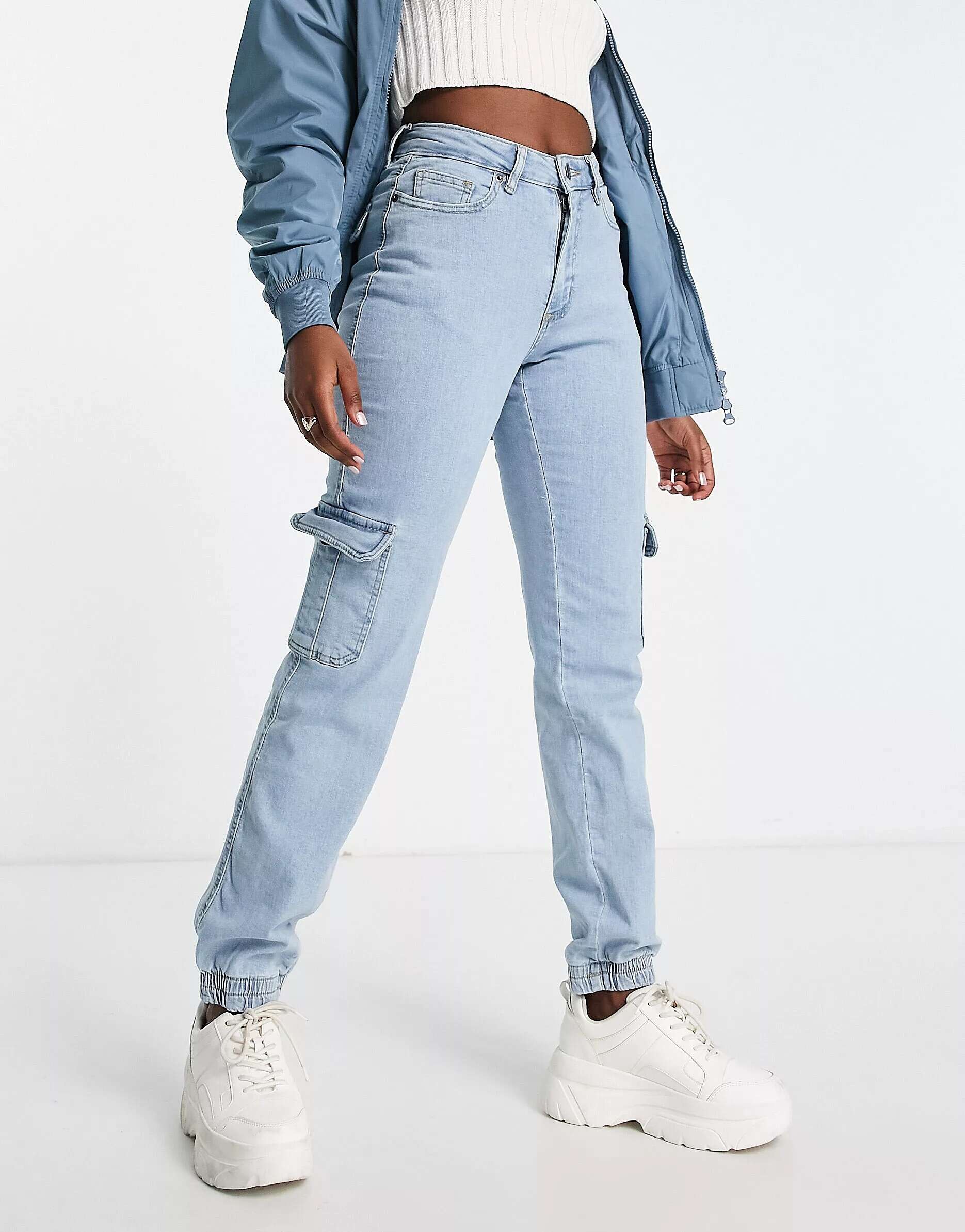 Светлые джинсы карго Urban Classics