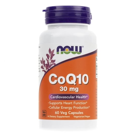 Now Foods, Коэнзим Q10, 30 мг, 60 капсул