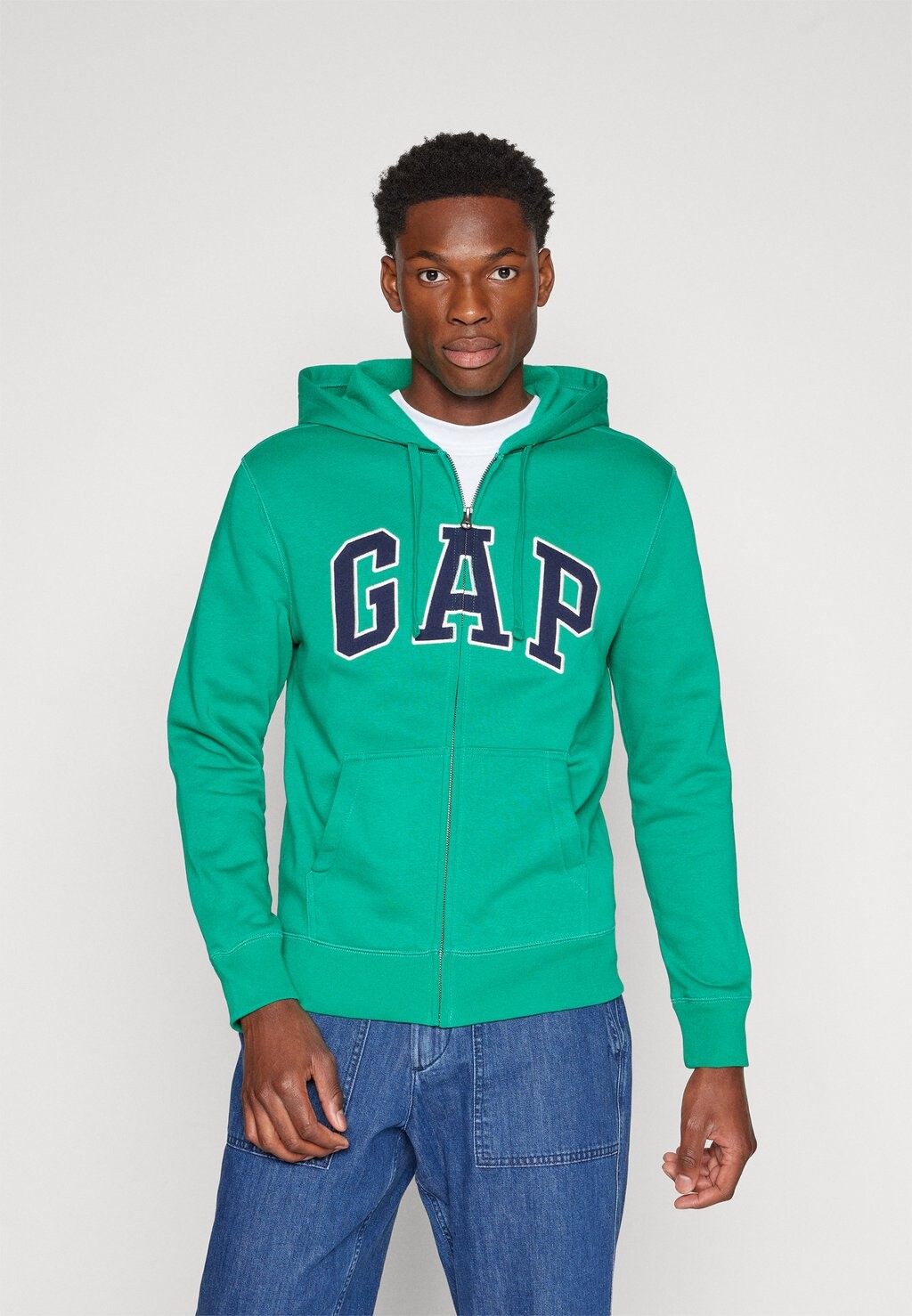 

Толстовка на молнии GAP HERITAGE LOGO, цвет varsity green