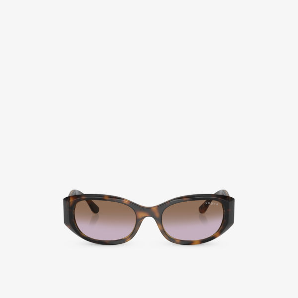 Солнцезащитные очки vo5525s в нейлоновой оправе-подушке Vogue, коричневый