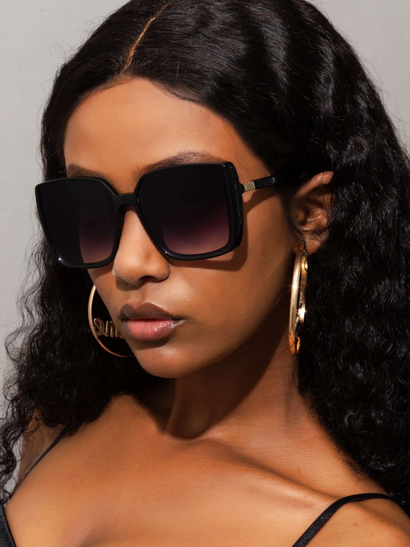 Женские пластиковые квадратные солнцезащитные очки для показа мод 1 шт пластиковые держатели для очков 4 пары
