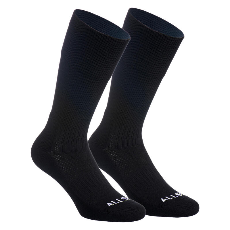 Носки волейбольные VSK500 Mid черные ALLSIX, цвет schwarz волейбольные шорты женские v100 черные allsix черный