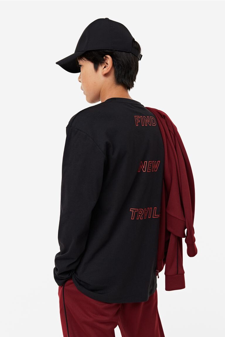 

Спортивная рубашка drymove с принтом H&M, черный
